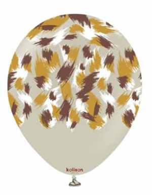 Kalisan Safari Savanna Print Stone 30cm (12in) Latex 25ct Bag(25)