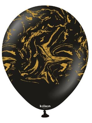 Kalisan Space Nebula Print Black (Gold) 30cm (12in) Latex 25ct Bag(25)