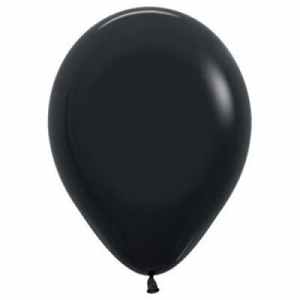 222610.jpg Sempertex Fashion Black Latex Balloon 45cm Bag(25)