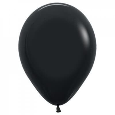 Sempertex Fashion Black Latex Balloon 45cm Bag(25)