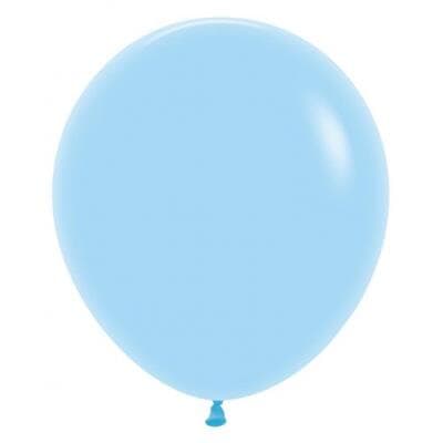 Sempertex Pastel Matte Blue Latex Balloon 45cm Bag(25)