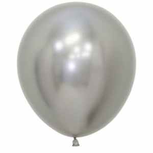 Sempertex Reflex Silver Latex Balloons 45cm Bag(25)