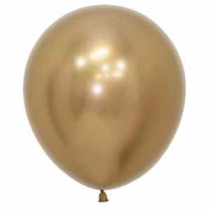 Sempertex Reflex Gold Latex Balloon 45cm Bag(25)
