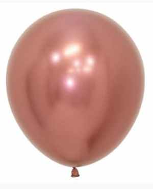 Sempertex Reflex Rosegold Latex Balloon 45cm Bag(25)