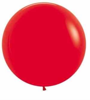Sempertex Fashion Red Latex Balloon 60cm Pack(3)