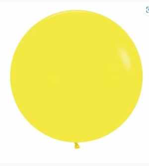Sempertex Fashion Yellow Latex Balloon 60cm Pack(3)