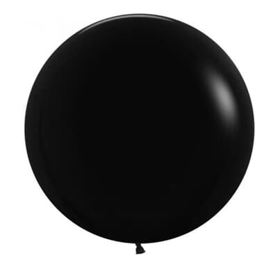 Sempertex Fashion Black Latex Balloon 60cm Pack(3)