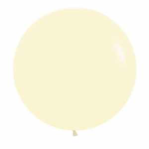 Sempertex Pastel Matte Yellow Latex Balloon 60cm Bag(3)