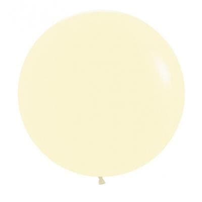 Sempertex Pastel Matte Yellow Latex Balloon 60cm Bag(3)