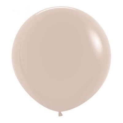 Sempertex Fashion White Sand Latex Balloon 60cm Pack of 3