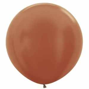 Sempertex Metallic Copper Latex Balloon 60cm Pack(3)