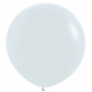 Sempertex Fashion White Latex Balloon 90cm EA(3)