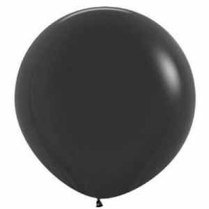 222709.jpg Sempertex Fashion Black Latex Balloon 90cm EA(3)