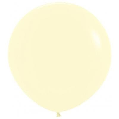 222751.jpg Sempertex Pastel Matte Yellow Latex Balloon 90cm Pack(3)