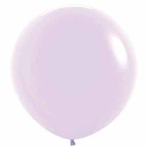 Sempertex Pastel Matte Lilac Latex Balloon 90cm Pack(3)