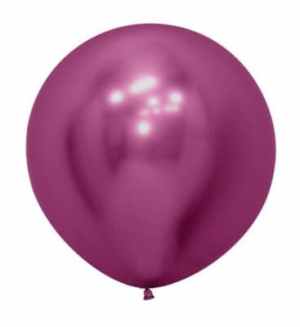 Sempertex Reflex Fuchsia Latex Balloon 60cm Pack of 3 Pack(3)