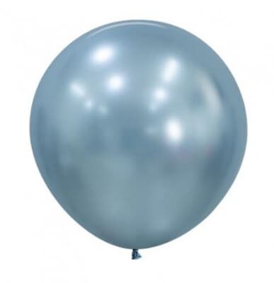 Sempertex Silk Artic Blue Latex Balloon 60cm Pack of 3 Pack(3)