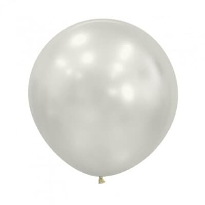 222816.jpg Sempertex Silk Oyster White Latex Balloon 60cm Pack of 3 Pack(3)