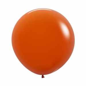 Sempertex Fashion Sunset Orange Latex Balloon 60cm Pack(3)