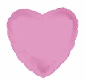 Pink Foil Heart 23cm EA