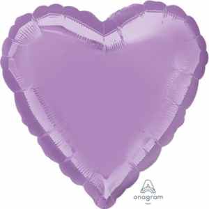 Anagram Heart Pearl Lavender 45cm Each