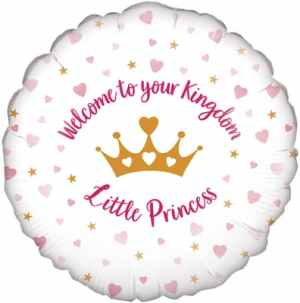 Oaktree Welcome Little Princess Holographic 45cm Foil Each