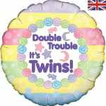 Oaktree Double Trouble It's Twins 45cm Foil Each
