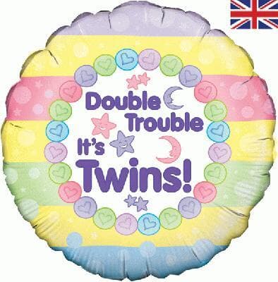 Oaktree Double Trouble It's Twins 45cm Foil Each