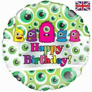 Oaktree Monsters Birthday 45cm Foil Each