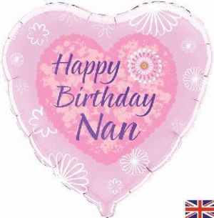 Happy Birthday Nan 45cm Foil Each