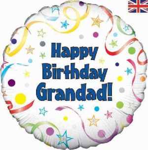 Happy Birthday Grandad 45cm Foil Each
