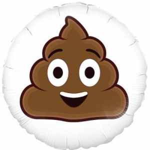 229394.jpg Oaktree Smiling Poop Emoji 45cm Foil Each