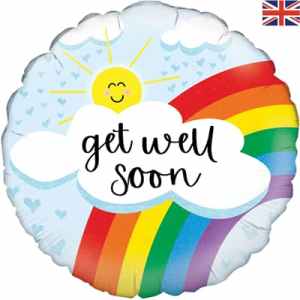 Oaktree Get Well Soon Holographic 45cm Foil Each
