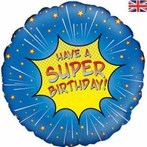Oaktree Super Birthday Blue 45cm Foil Each
