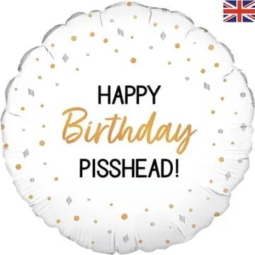 Oaktree Happy Birthday Pisshead 45cm Foil Each