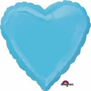 23018.jpg Anagram Heart Caribbean Blue 45cm Each