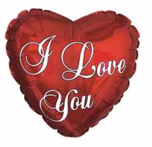 244041.jpg I Love You Script Foil Heart 11cm. Inflation Available Each
