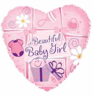 Beautiful Baby Girl Foil balloon 11cm Each