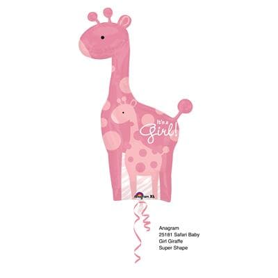 Safari Baby Girl Giraffe Shape 64cm x 107cm Each