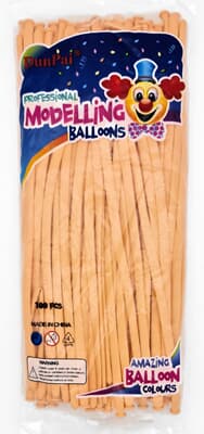 260 Modelling Balloon Pastel Orange Bag(100)