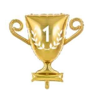 Party Deco Foil Balloon Gold Tropy Cup 64x61cm EA(5)