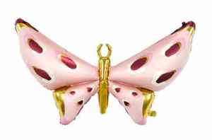 Party Deco Foil Balloon Pink Butterfly 120x87cm EA