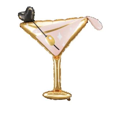 Party Deco Foil Balloon Cocktail Glass 126x93cm EA