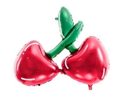 Party Deco Foil Balloon Red Cherry Pair 88x73cm EA