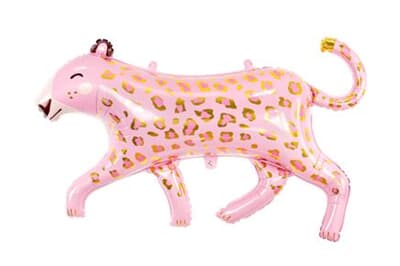Party Deco Foil Balloon Pink Leopard With Gold Spots 114x80cm EA