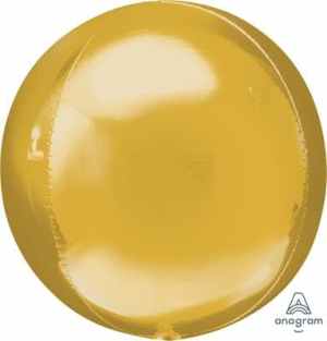 Orbz Dazzling Gold Solid Colour 38cm x 40cm Each