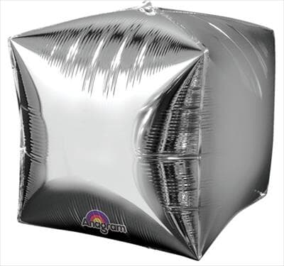 28335.jpg Cubez Silver Solid Colour 38cm x 38cm Each