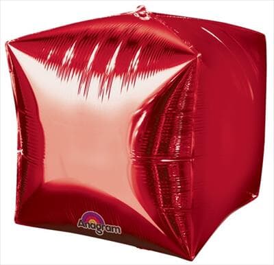 28337.jpg Cubez Red Solid Colour 38cm x 38cm Each