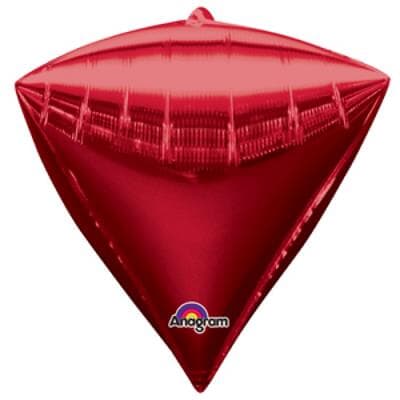 Diamondz Bright Red Solid Colour 40cm x 43cm Each