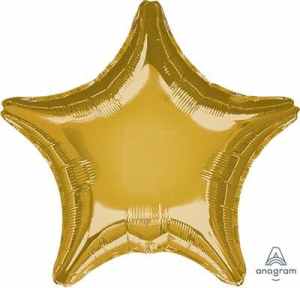 Anagram Star Metallic Gold 45cm Each